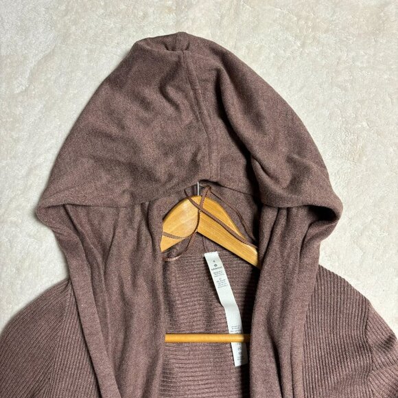 Lululemon Womens Sundown Wrap 4 Heathered Spanish Oak Cashmere Blend Cardigan - Picture 9 of 16